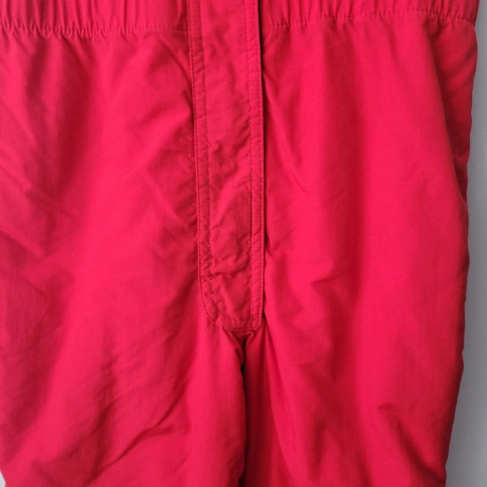 LL Bean Toddler Red Thinsulate Snow Bib Overalls Sz 4T Zip Front & Legs Boy Girl
